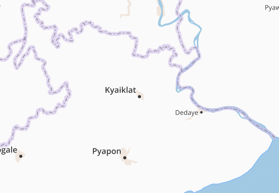 Kaart Plattegrond Kyaiklat