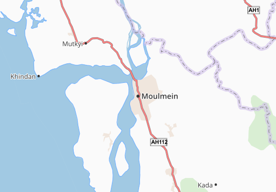 Karte Stadtplan Moulmein