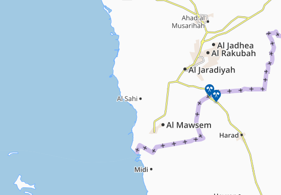 Karte Stadtplan Al Sahi