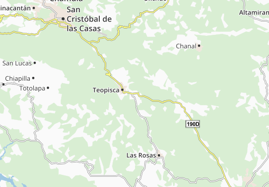Mapa Amatenango del Valle