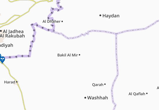 Karte Stadtplan Bakil Al Mir