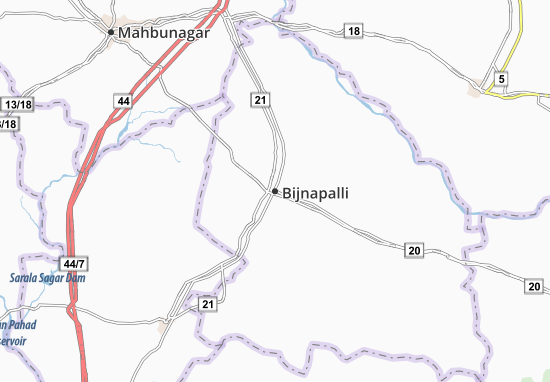 Mapa Bijnapalli