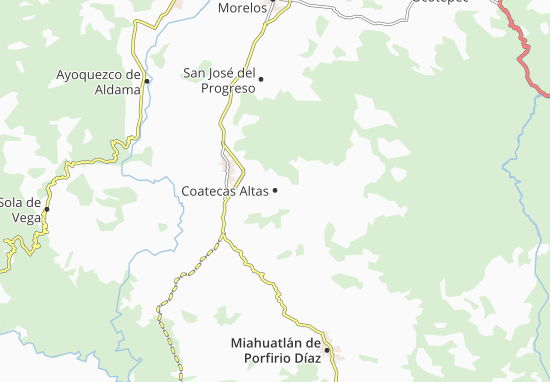 Coatecas Altas Map