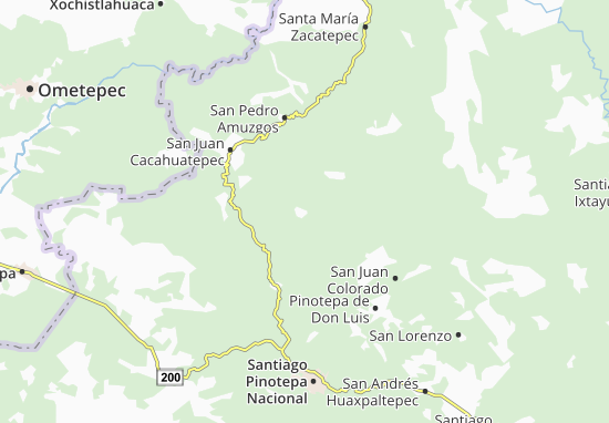 Kaart Plattegrond San Antonio Tepetlapa