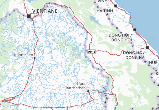 Karte Stadtplan Mukdahan