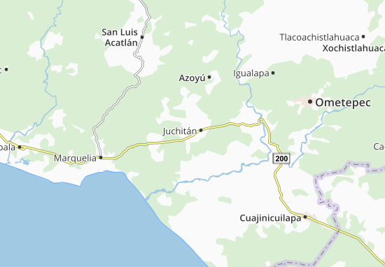 Karte Stadtplan Juchitán