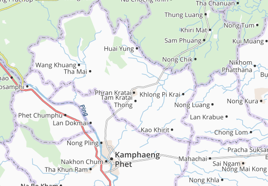 Karte Stadtplan Phran Kratai