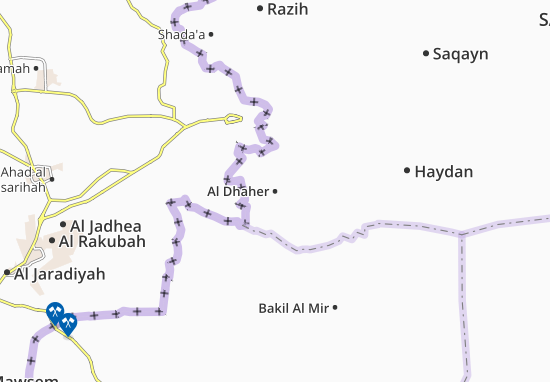 Karte Stadtplan Al Dhaher