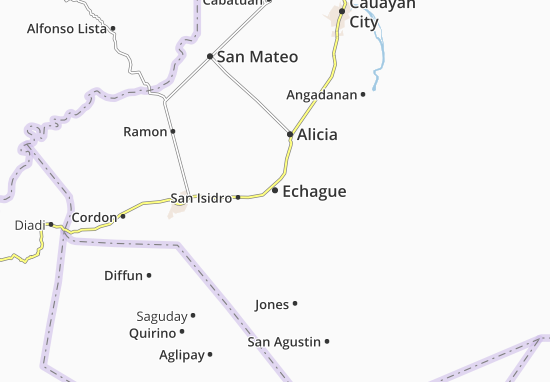 Karte Stadtplan Echague
