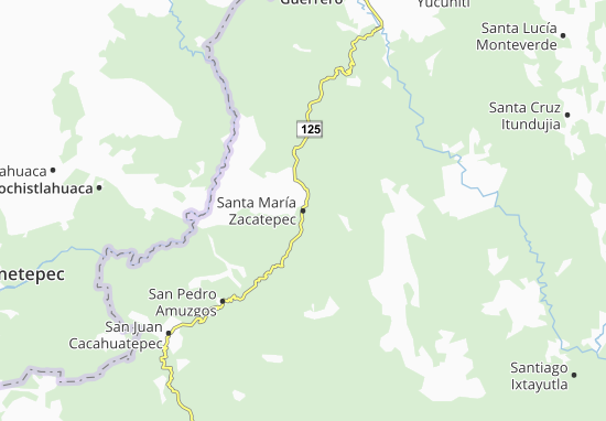 Mapa Santa María Zacatepec