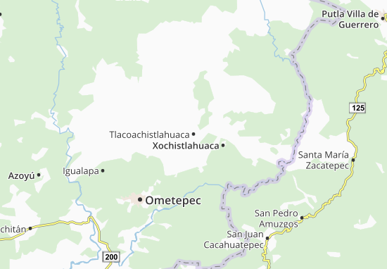Kaart Plattegrond Tlacoachistlahuaca
