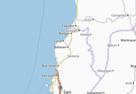 Balaoan Map