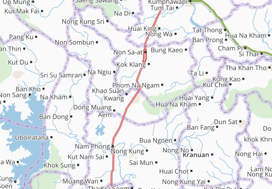 Mapa Khao Suan Kwang