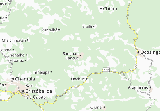 Carte-Plan San Juan Cancuc