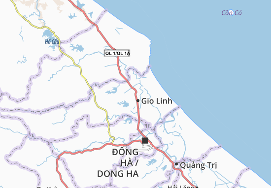 Karte Stadtplan Gio Phong