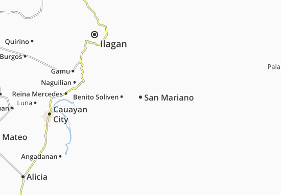 Karte Stadtplan San Mariano