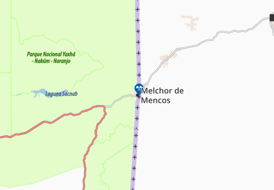 Mapa Melchor de Mencos