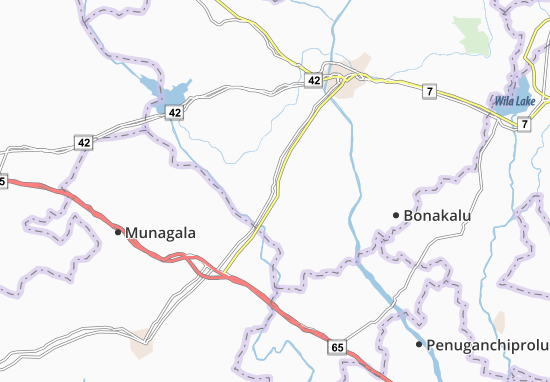Karte Stadtplan Niala Kondapalle