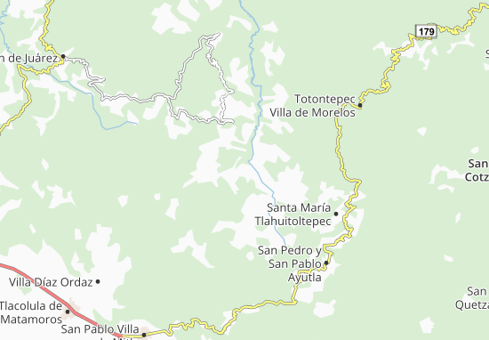 Mapa San Mateo Cajonos