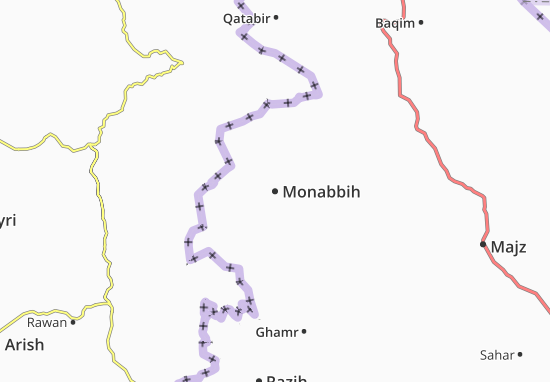 Karte Stadtplan Monabbih