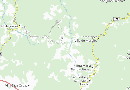 Mapa San Baltazar Yatzachi el Bajo