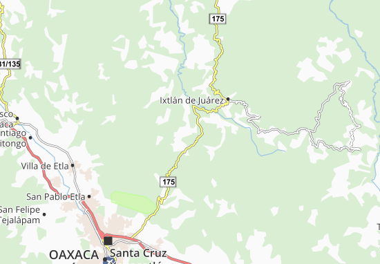 Mapa Santa Catarina Ixtepeji