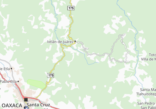 Mapa Santa Catarina Lachatao