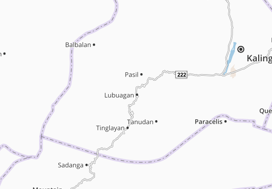 Kaart Plattegrond Lubuagan