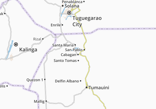 Karte Stadtplan Cabagan
