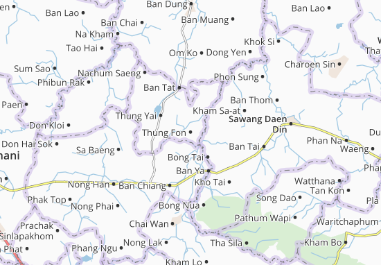 Karte Stadtplan Thung Fon