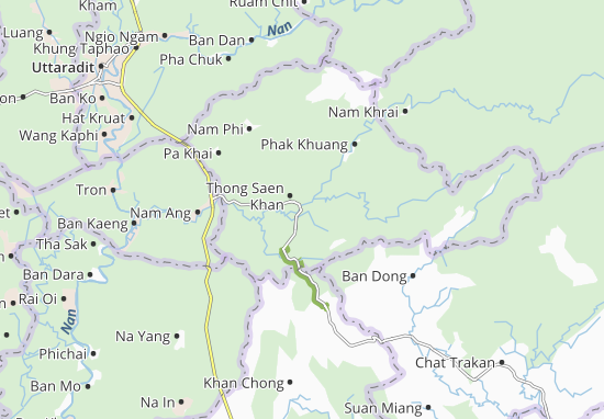 Mapa Thong Saen Khan