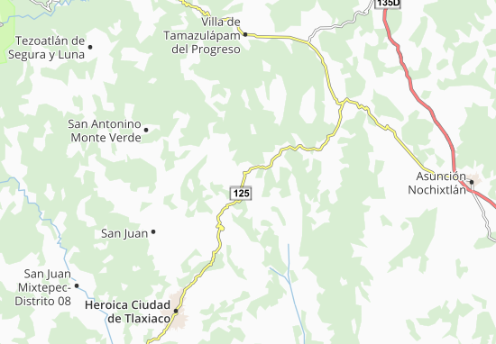 Mapa Santiago Yolomécatl