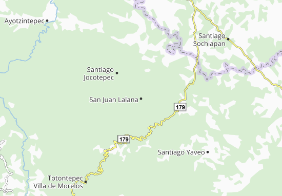 Mapa San Juan Lalana