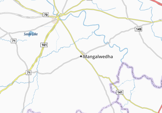 Mapa Mangalwedha