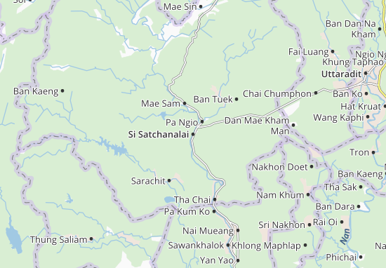 Kaart Plattegrond Si Satchanalai