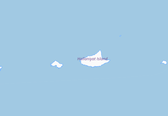 Mapa Hallaniyat Island