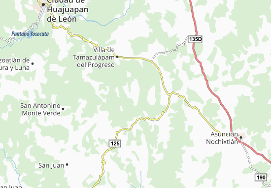Mapa San Andrés Lagunas