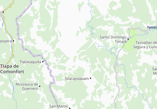 Kaart Plattegrond Santiago Yucuyachi