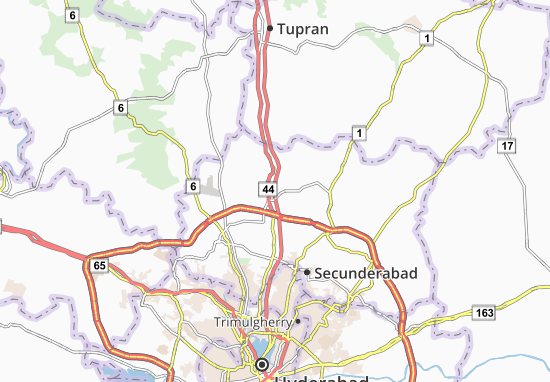 Karte Stadtplan Medchal