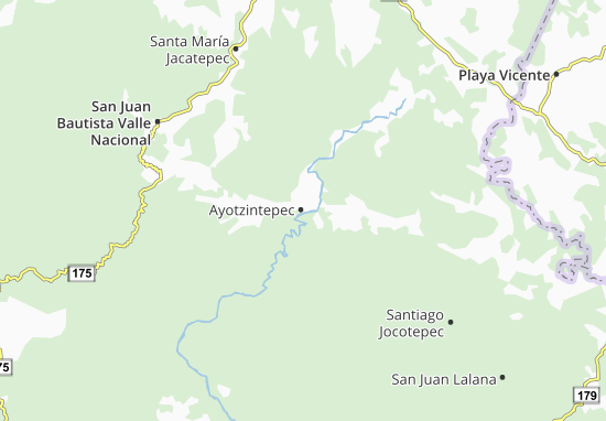 Karte Stadtplan Ayotzintepec