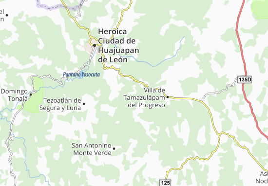 Kaart Plattegrond Santiago del Río