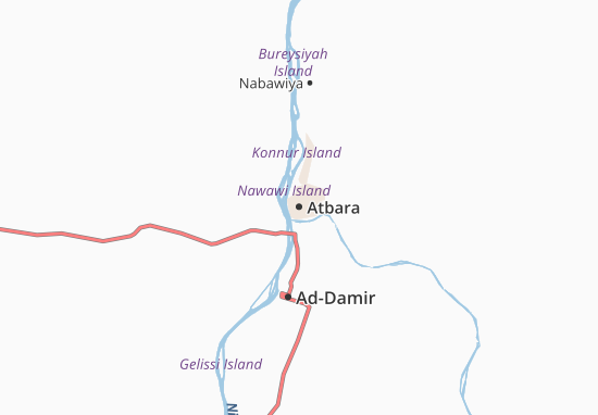 Mapa Atbara