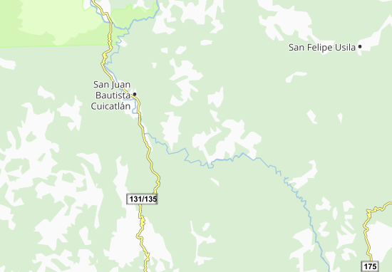 Mapa San Juan Tepeuxila