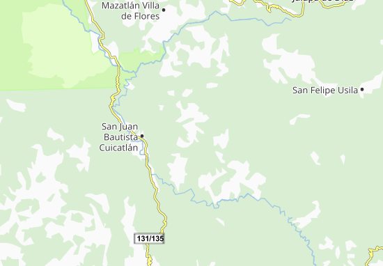 Mapa Santos Reyes Pápalo