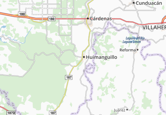 Mapa Huimanguillo