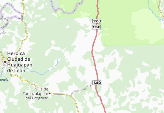 Mapa Santiago Ihuitlán Plumas