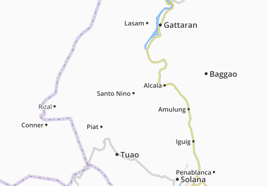 Karte Stadtplan Santo Nino