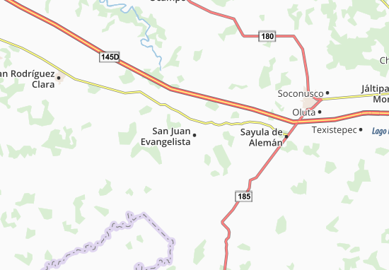 Karte Stadtplan San Juan Evangelista