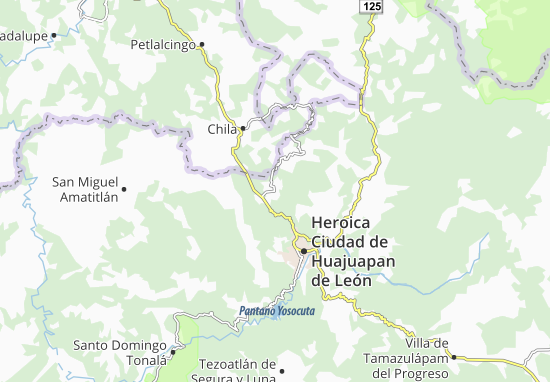 Mapa Zapotitlán Palmas
