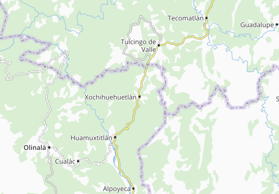 Mapa Xochihuehuetlán